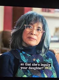 Spotted: Ted's mum. Becky Ann Baker appears