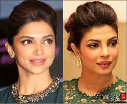 Who Looks Pretty In Bun Hairstyle Deepika Padukone Priyanka Chopra How To Look Pretty Hairdo Hair Styles