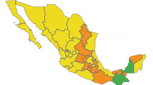 El semáforo covid guanajuato continuará en amarillo con alerta del 15 al 21 de marzo, así lo anunció la secretaría de salud estatal. Semaforo Covid 19 Mexico Asi Sera El Color De Tu Estado Del 1 Al 14 De Marzo Ya No Hay Ciudades En Rojo Marca