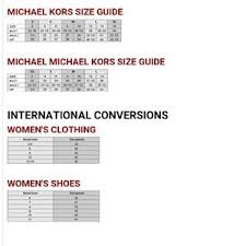 michael kors ring chart