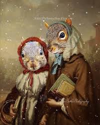 Funny Squirrels Photography Print George Augustus Baker Etsy In 2021 Squirrel Art Squirrel Funny Art Parody
