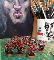 I got some Ebay rescues a week or so ago. They were just painted...biege.  Not very chaos. I mixed up some homemade contrast paint and now they are  looking alot more...chaotic. |