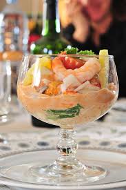 Des Verrines De Cocktail De Fruits De Mer Cocktail De Des Fruits Mer Verrines Coctel De Marisco Comida Recetas De Comida