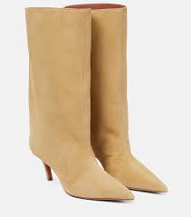 Fiona 60 suede knee-high boots in beige