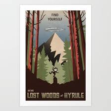 The Perfect Getaway Relax And Enjoy A Stroll Through Hyrule S Lost Woods Amble Through The Scenic Trees Hey Liste Wood Canvas Print Legend Of Zelda Wood Art
