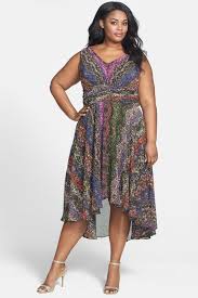 Ivy Blu Print Sleeveless High Low Dress Plus Size Nordstrom Rack