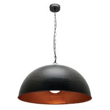 Saigon Pendant Light Black Painted Copper Patina With Copper Inside Shade And Black Chain Suspension Thoma Black Pendant Light Pendant Lighting Pendant Light