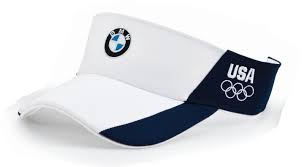 Team Usa Bmw Visor In White And Blue Outfit Accessories Olympic Logo Usa Gear