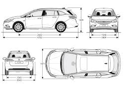 Opel astra sports tourer ubersicht opel deutschland : Opel Astra Tourer 2017 Blueprint Download Free Blueprint For 3d Modeling