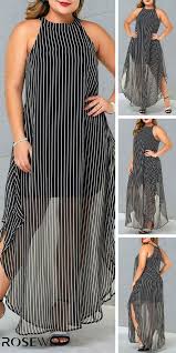 Best Dress For Curvy Girl Free Shipping 30 Days Easy Return At Rosewe Com Plus Size Round Hem Black Chif Western Dresses For Girl Fashion Plus Size Dresses