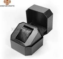 OEM Custom Special Octagon Leather Gift Box Carbon Fiber ...