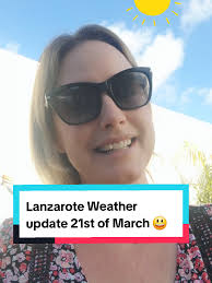 Weather is beautiful today, blue sky's and sun 🌞 #lanzarote #playablanca  #fyp #canaries