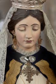Image of Santa Maria dell'Itria church, Ragusa, Sicily (Italy). Statue  depicting the