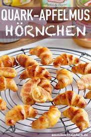 Quark Apfelmus Hornchen Fruchtig Und Lecker Emmikochteinfach Rezept Rezepte Apfelmus Lecker