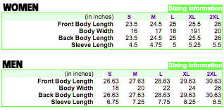 Size Chart Slammed Aircouture Clothing Rollin Low