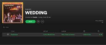 Pewdiepie Has A Spotify Playlist Titled Wedding With The Song September In It Pewdiepiesubmissions