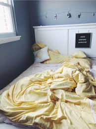 Duvets are a great way to not just protect your bedding. 25 Cool Grey And Yellow Bedrooms That Invite In Digsdigs