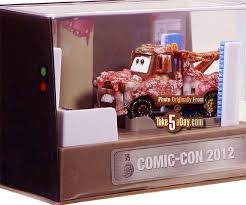 Rastar murcielago small metal die cast toy cars item no: Take Five A Day Blog Archive Mattel Disney Pixar Cars 2 Diecast San Diego Comic Con Exclusive Mater 2012 Sneak Peek Preview