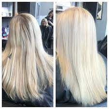 Before And After Blonde Hair Root Touch Up And Tone Blond Roots Blonde Roots Blonde Touch Up