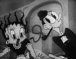 Betty Boop Old Cartoon Characters Black And White Tralfaz Scaring Betty Boop Vintage Cartoon Cartoon Styles Black And White Cartoon