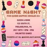 Game Night: Queer Sapphic Singles