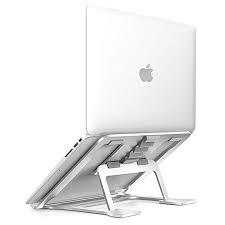 Soundance Aluminum Laptop Stand Adjustable Compatible With Apple Mac Macbook 10 To 14 Inch Notebook Ventilated Port Laptop Stand Laptop Cooling Stand Macbook