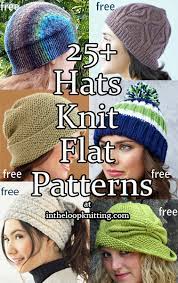 Hats Knit Flat Hat Knitting Patterns In The Loop Knitting Knit Hat Pattern Easy Knitting Patterns Free Hats Cable Knit Hat Pattern