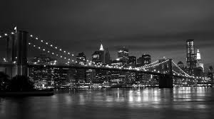 Black And White Nyc Background Black And White Night View Of New York City New York Black And White Black And White Wallpaper New York Night