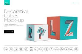 Decorative Cubes Mock Up Mockup Free Psd Template Design Free Psd Mockups Templates