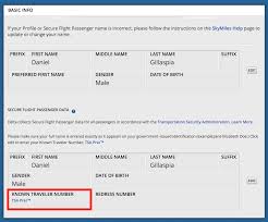 Known Traveler Number Ktn Lookup In 2020 Travel Costco Travel Prefixes