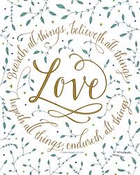 But the greatest of these is charity. Scripture Art Of 1 Corinthians 13 7 Love Beareth All Things Teal Mixed Media By Kjv Calligraphy