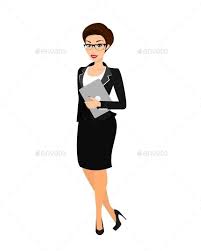Business Woman Wearing Black Suit Wearing Black Black Suits Women Wear