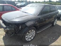Used Car Land Rover Range Rover Evoque 2016 Black For Sale In Nashville Tn Online Auction Salvr2bg3gh082909