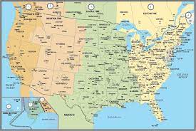 The United States Time Zone Map Large Printable Hd Image High Resolution And Details Whatsanswer Time Zone Map World Map Printable Map