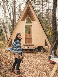 How To Build An Diy A Frame Cabin For Under 10k Field Mag A Frame Cabin A Frame House Plans Diy A Frame Cabin