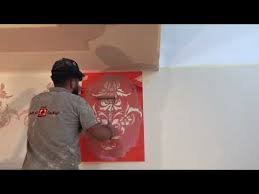 طريقة عمل الاستنسل شبيه ورق الجدران ادخل وشوف الطريقه The Way Stencil Work Resembles Wallpaper Youtube
