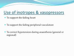 Inotropes Vasopressors