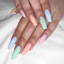 Removing acrylic nails can be challenging because of how strong the adhesive is. Pastel Acrylic Nails Done By Donna Today Dermal Spa Hair Beauty Sunbeds Facebook