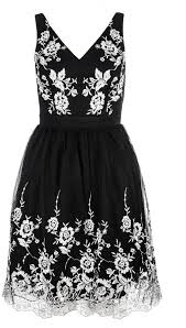 Looking for cheap prom dresses? Quiz Black Lace Flower Embroidered Prom Dress 60 Affordable Dresses To Wear To Weddings Popsugar Fashion Uk Photo 6
