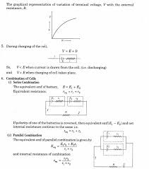 The charge does work to overcome the internal resistance of the battery. Important Questions For Cbse Class 12 Physics Potentiometer Cell And Their Combinations