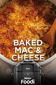 Ninja Foodi Baked Mac Cheese Crispy Mac And Cheese Recipe Ninja Cooking System Recipes Ninja Recipes