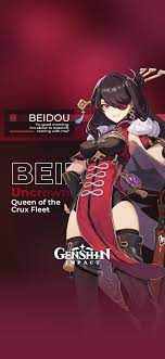 Beidou Genshin Impact Mobile Wallpaper Otaku Anime Live Wallpapers Anime