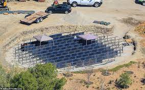 Kim Kardashian Constructs Lil Hidden Hills In Backyard Of Her Sprawling Calabasas Mansion Daily Mail Online