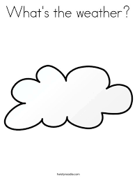 These weather symbol colouring pages will help them recognise the symbols whilst they have fun colouring them in, and the finished results can be displayed around the classroom. What S The Weather Coloring Page Twisty Noodle