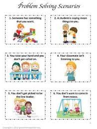 Free teacher answer key and the worksheets for preschool kids with speech problem : Speech Therapy Problem Solving Scenarios And Graphic Organizer Free Repinned By Social Skills Lessons Problem Solving Activities Teaching Social Skills