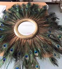 Choose pleasure by embracing your love of crafting with this diy paper peacock feather wall decor featuring dove chocolates. China Creative Wall Decoration Peacock Feather With Metal Framed Mirror China Metal Framed Mirror Black Metal Mirror