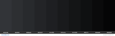 Shades of Ebony Clay color #323438 hex