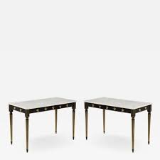 Maison Jansen Pair Of Marble Topped Ebonized And Giltwood Consoles By Jansen In 2020 Marble Top Maison Jansen Coffee Table