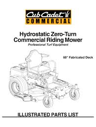 Conexi6ndepotenda dearranque (pto) ai conectar la potencia de arranque (pto) se suministra alimentaci6n a la plataforma de corte o a otros accesorios (disponibles pot separado). Cub Cadet Lawn Mower Illustrated Parts List Pdf Download Manualslib