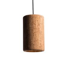 Made of cork and metal. Porto Pendant L O18 Black Cork Belid